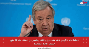 استشهاد أكثر من ألف فلسطيني أثناء بحثهم عن الغذاء منذ 27 مايو حسب الأمم المتحدة